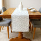Floral Embroidered Table Runner with Intricate Pattern Detailing 13.5x47in