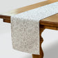 Floral Embroidered Table Runner with Intricate Pattern Detailing 13.5x47in