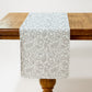 Floral Embroidered Table Runner with Intricate Pattern Detailing 13.5x47in