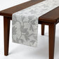 Floral Embroidered Table Runner with Intricate Pattern Detailing 13.5x47in