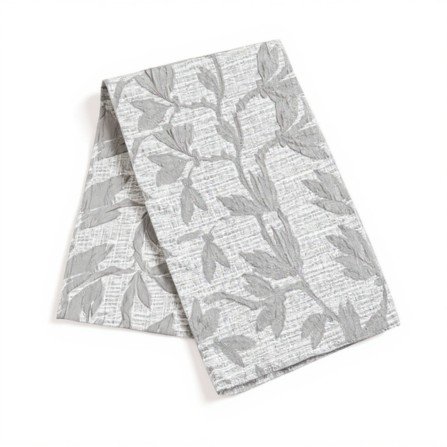Floral Embroidered Table Runner with Intricate Pattern Detailing 13.5x47in