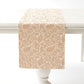 Floral Embroidered Table Runner with Intricate Pattern Detailing 13.5x47in
