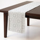 Floral Embroidered Table Runner with Intricate Pattern Detailing 13.5x47in