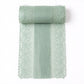 Floral Lace Table Runner with Scalloped Edges and Pom Pom Trim 17.7x47in