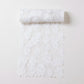 Floral Lace Table Runner with Scalloped Edges and Pom Pom Trim 17.7x47in