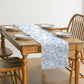 Vintage Floral Print Table Runner with Classic Woven Detailing