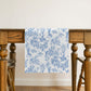Vintage Floral Print Table Runner with Classic Woven Detailing