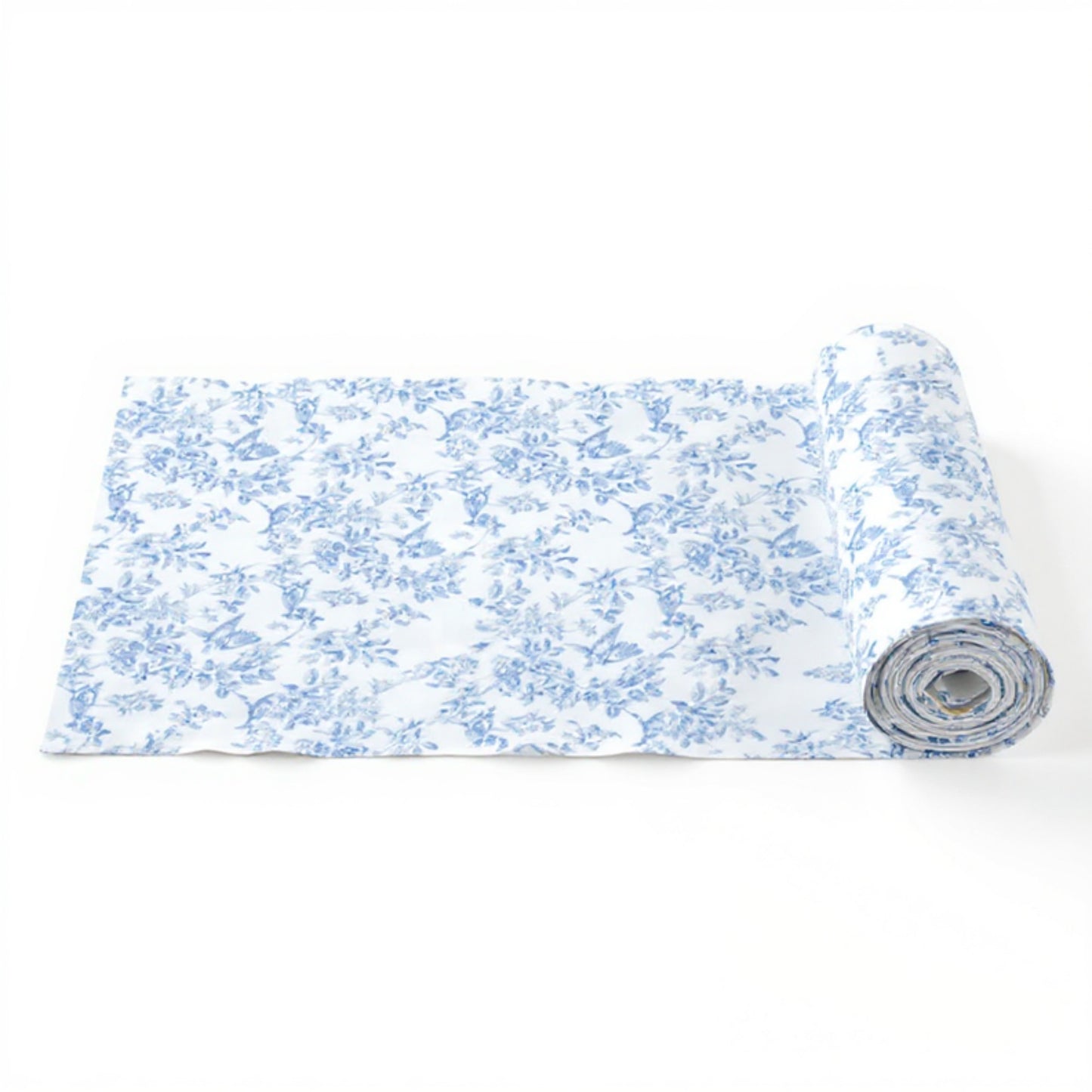 Vintage Floral Print Table Runner with Classic Woven Detailing