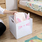 Animal Design Felt Storage Box with Cutout Handles and Foldable Structure 13.7x13.7x13.7in