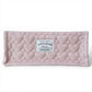 Rectangular Quilted Storage Box with Soft Sides and Label Accent 4.7x11x6.3in