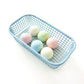 2-Piece Rectangular Mesh Storage Basket Set with Open Grid Design 6x4x2in