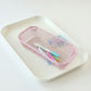 2-Piece Rectangular Mesh Storage Basket Set with Open Grid Design 6x4x2in