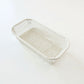 2-Piece Rectangular Mesh Storage Basket Set with Open Grid Design 6x4x2in
