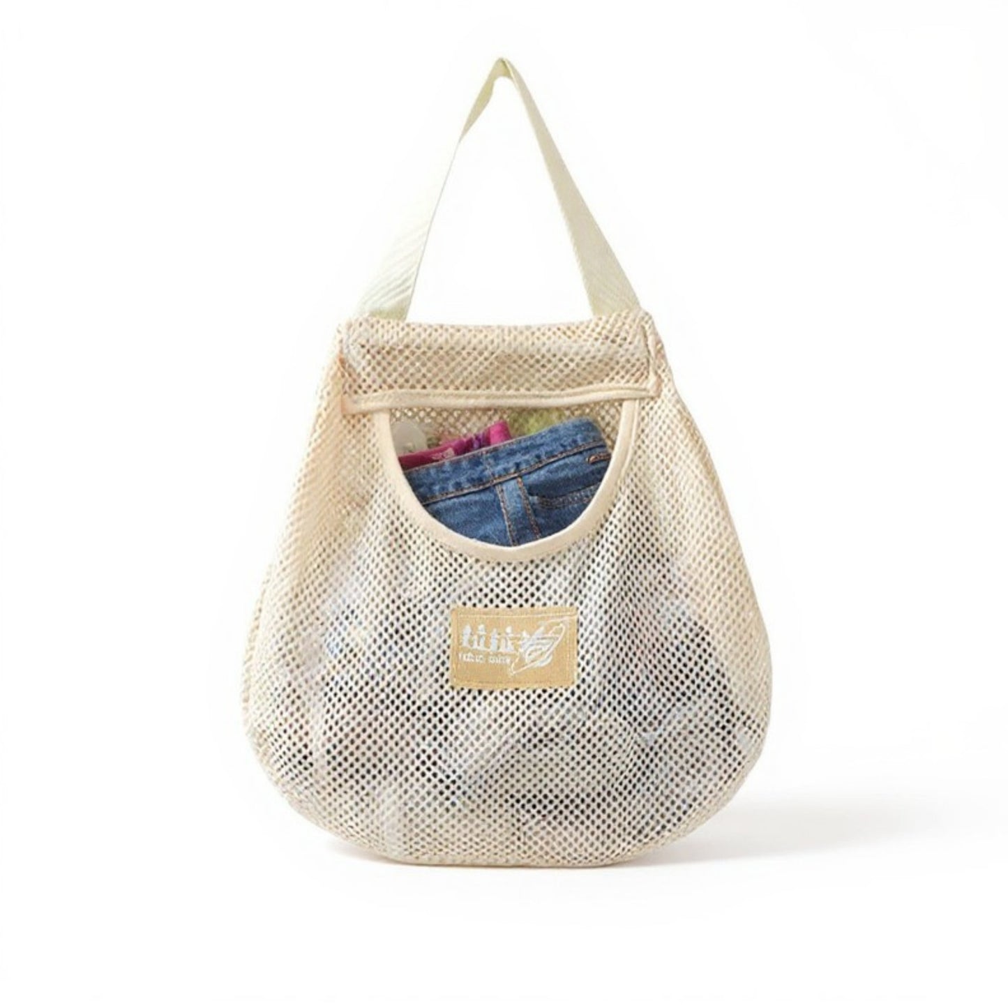 3-Piece Mesh Laundry Bags with Reinforced Handles and Breathable Design 12x11in