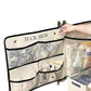 Foldable Hanging Organizer with Labeled Compartments and Contrast Trim 39.5x17.5in
