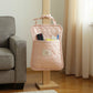 Quilted Heart Pattern Hanging Storage Pouch with Bow Tie Straps