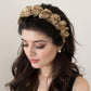 3-Piece Twisted Satin Headband with Ruched Design and Padded Comfort Fit