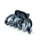2-Piece Translucent Marbled Hair Claw Clips Set with Curved Grip Design 4in