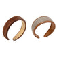 2pcs Textured Fabric Headband with Oversized Ring Accent 6.3x4.7x1.2in