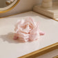 2pcs Large Sheer Fabric Flower Hair Clip with Layered Petal Design 5in