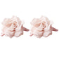 2pcs Large Sheer Fabric Flower Hair Clip with Layered Petal Design 5in