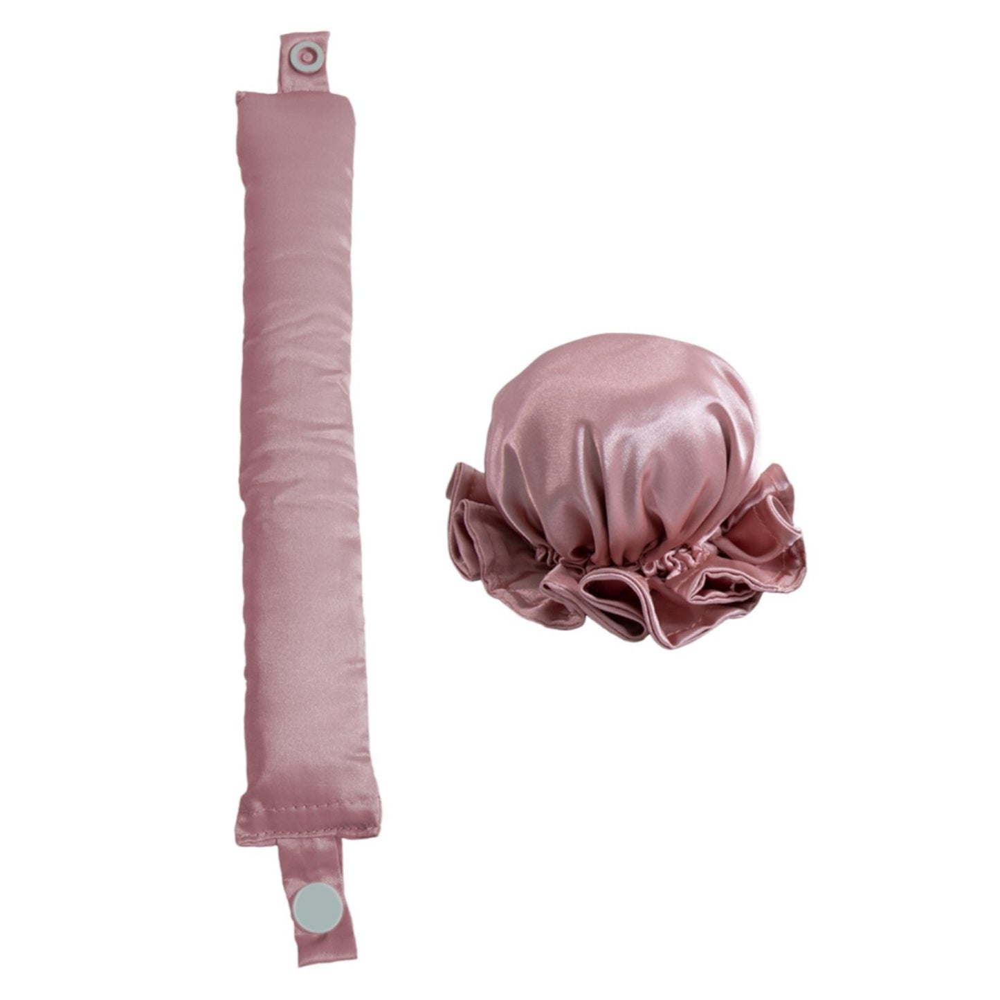 Heatless Curling Set with Hair Wrap and Elastic Bonnet Cap 11.5in/4.5in