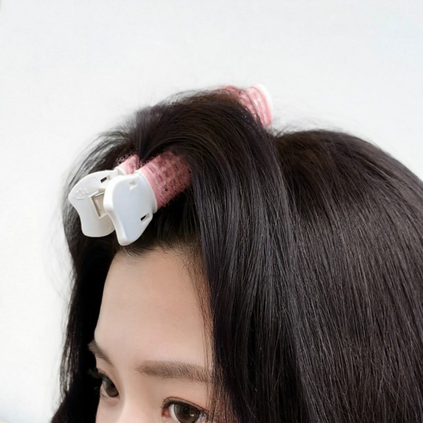Set of 2 Self-Grip Hair Rollers with Secure Clip Top for Volume and Styling 4x1.5in