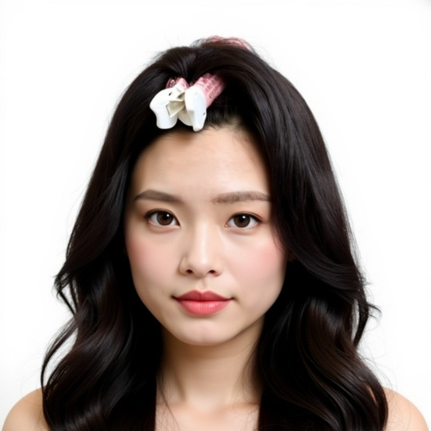 Set of 2 Self-Grip Hair Rollers with Secure Clip Top for Volume and Styling 4x1.5in