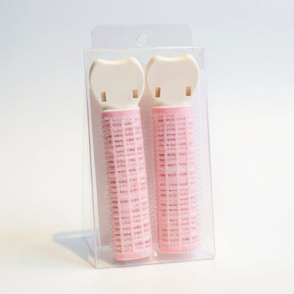 Set of 2 Self-Grip Hair Rollers with Secure Clip Top for Volume and Styling 4x1.5in