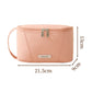 Rectangular Travel Toiletry Bag with Dual Zipper and Side Handle 8.5x3.5x5in