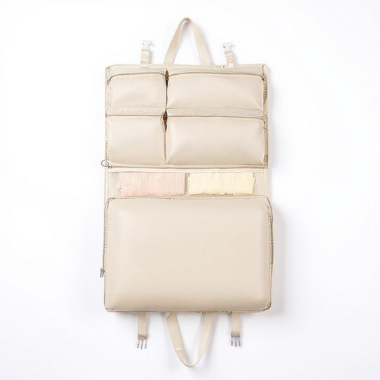 Multi-Compartment Hanging Organizer Bag with Zipper and Buckle Straps 29x17.5in