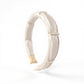 Padded Satin Headband with Pearl and Crystal Bead Embellishments 6.3x4.7x1.2in