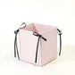 Foldable Pencil Holder with Ribbon Tie Corners and Multi-Section Design 3x4in
