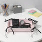 Rectangular Organizer Tray with Checkered Ribbon Tie Corners 4x8x2in
