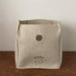 Felt Storage Box with Circular Handle Cutout and Book Label Design 11.5x11.5x11.5in