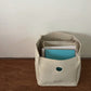 Felt Storage Box with Circular Handle Cutout and Book Label Design 11.5x11.5x11.5in