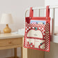 Hanging Storage Bag with Playful House Print and Snap-On Straps 15.5x12in