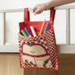 Hanging Storage Bag with Playful House Print and Snap-On Straps 15.5x12in
