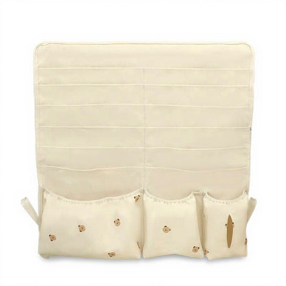 Hanging Organizer with Multi-Pocket Storage and Cute Pattern Accents 11x10in