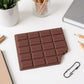 3-Piece Chocolate Bar Notebook Set with Realistic Design and Bite-Edge Detail 80 Pages 4x3.5in