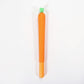 6-Piece Carrot Shaped Gel Ink Pen Set with Fun Novelty Design 0.5mm/6