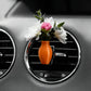 Mini Vase Car Air Vent Clip with Artificial Flowers Decorative Car Accessory