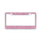 Rhinestone License Plate Frame 2-Piece Set Sparkling Crystal Car Accessory 12x6.5in