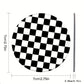 Checkered Car Cup Holder Coasters Anti-Slip Absorbent Mats Set of 2