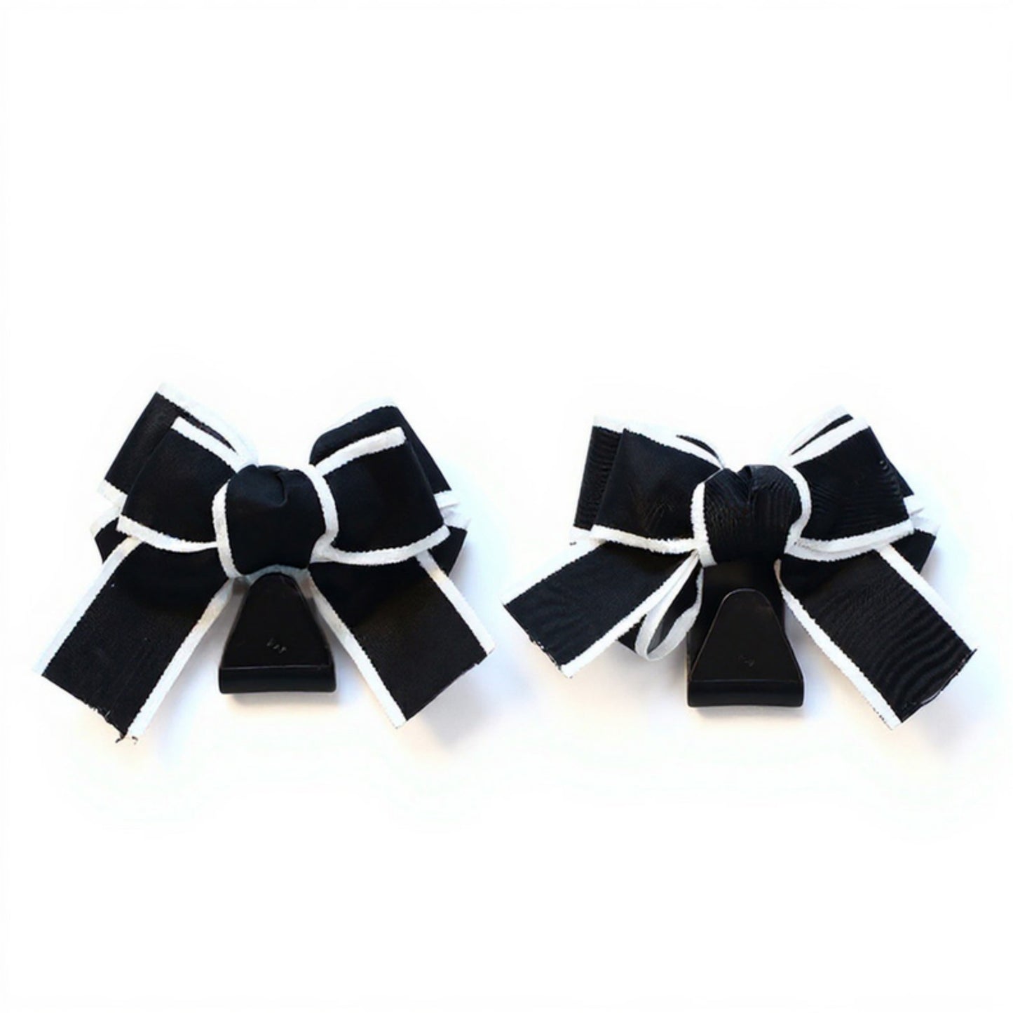 Decorative Ribbon Bow Car Headrest Hooks 2-Piece Set for Handbags and Accessories