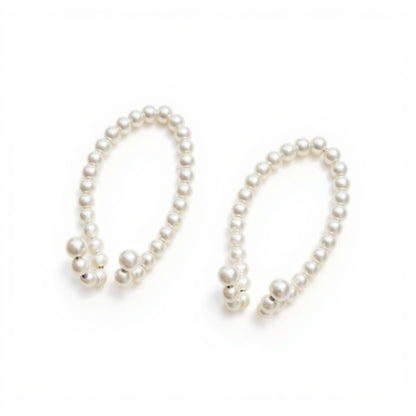 Pearl Beaded Car Headrest Hook Set Hanger for Handbags and Accessories