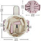 Drawstring Toiletry Bag with Water-Resistant Fabric and Dual Handle Design
