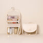 Hanging Toiletry Bag with Multi-Pocket Organizer and Foldable Carry Handle
