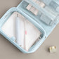 Hanging Toiletry Bag with Multi-Pocket Organizer and Foldable Carry Handle