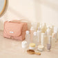 Hanging Toiletry Bag with Large Mesh Compartments and Built-In Hook Organizer